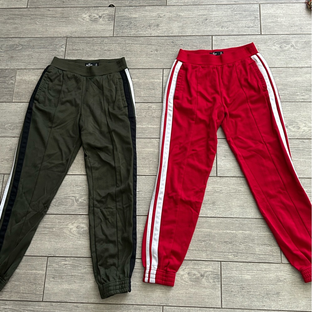 2 SET HOLLISTER WOMENS TRACK PANTS BOTH SIZE: XS